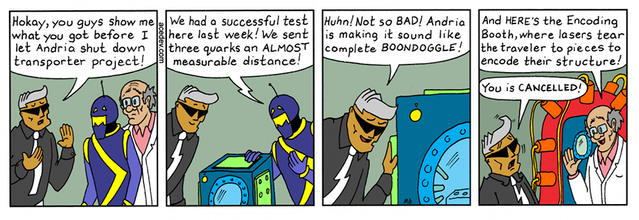 acedev comic, webcomic for Wednesday 21 Feb 2018
